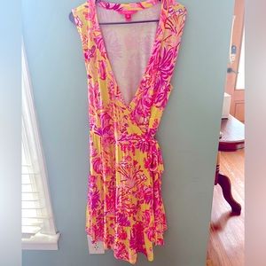 Lilly Pulitzer Tie Waist Dress Size XL EUC